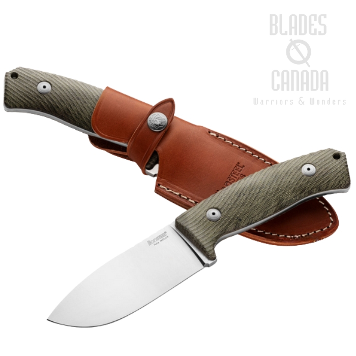 Lion Steel M3 CVG Fixed Blade Knife, Niolox Satin, Micarta Green, Cordura Sheath (image for) Lion Steel M3 CVG Fixed Blade Knife, Niolox Satin, Micarta Green, Cordura Sheath